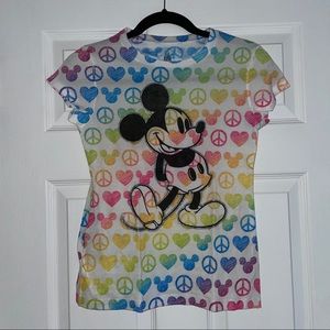 Disney, rainbow Mickey Mouse t-shirt (semi transparent), children’s size L